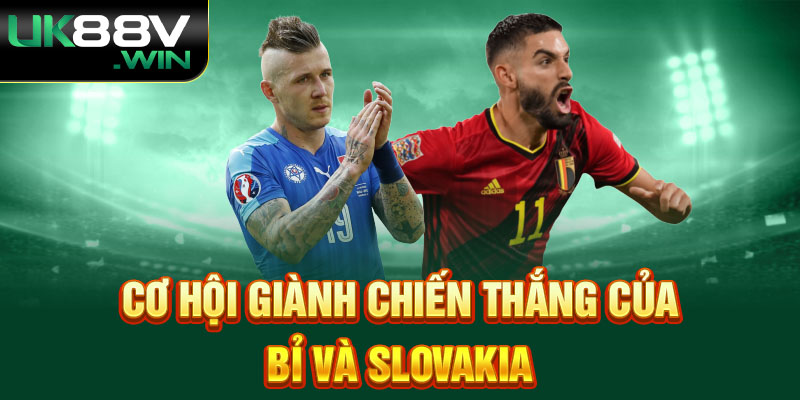 Cơ hội giành chiến thắng của Bỉ và Slovakia